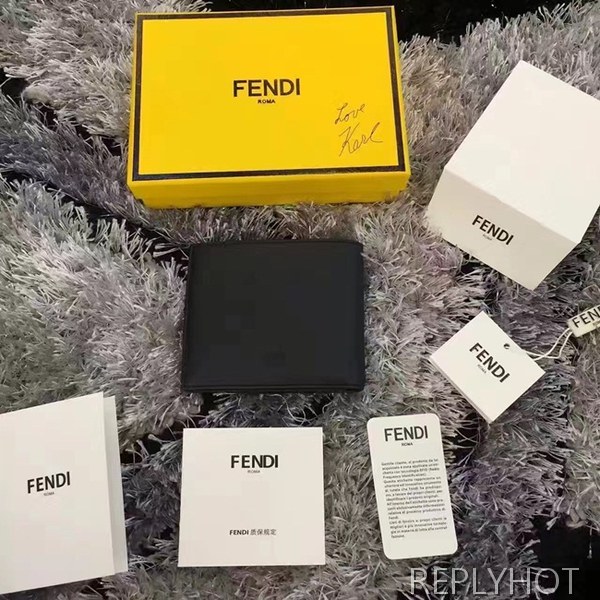 펜디 카푸스킨 반지갑 D55016 블랙