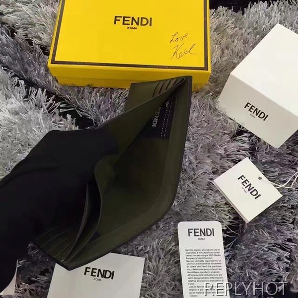 펜디 카푸스킨 반지갑 D55016 블랙