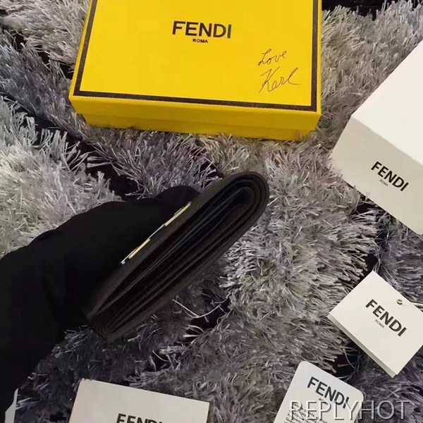 펜디 카푸스킨 반지갑 D55016 블랙