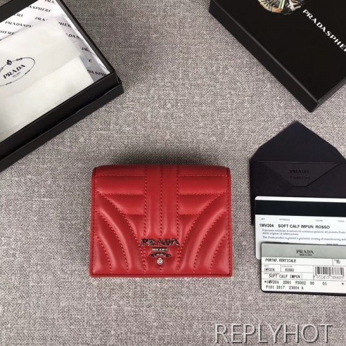 Prada 프라다 다이어그램 퀼팅 반지갑 1MV204 prada 여자지갑 5023