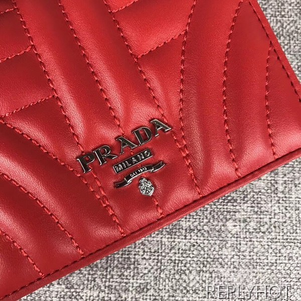 Prada 프라다 다이어그램 퀼팅 반지갑 1MV204 prada 여자지갑 5023