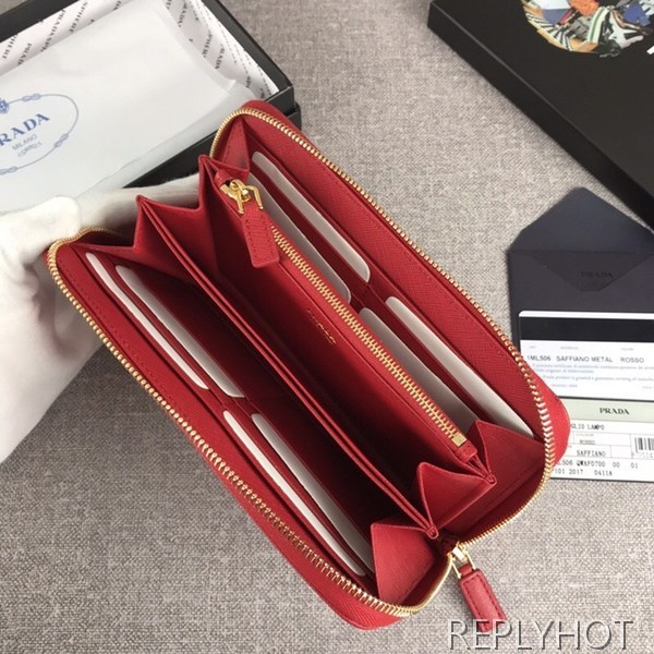 Prada 프라다 사피아노 지퍼 장지갑 1ML506 prada 5011