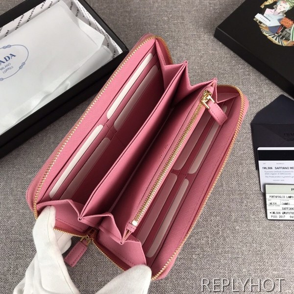 Prada 프라다 사피아노 지퍼 장지갑 1ML506 prada 5010