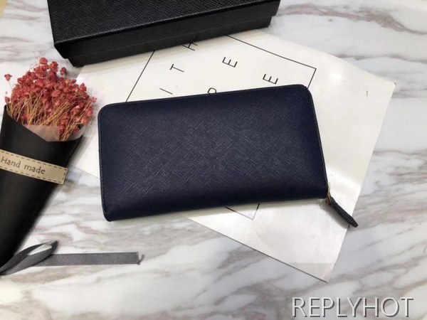 Prada 프라다 모노크롬 지퍼월렛 블랙,네이비,핑크