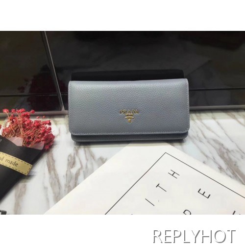 Prada 프라다 여성용 메탈로고 장지갑 그레이,베이지,딥그린,네이비