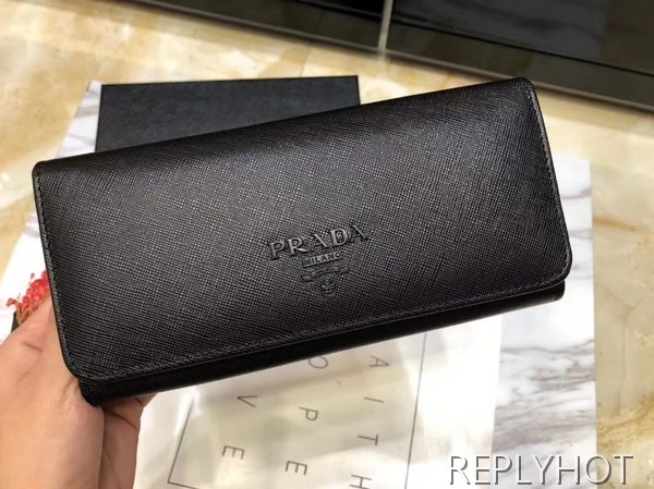 Prada 프라다 여성용 모노크롬 장지갑 블랙,레드,핑크