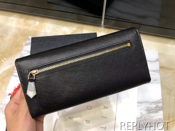 Prada 프라다 여성용 모노크롬 장지갑 블랙,레드,핑크