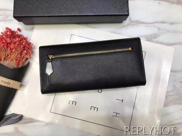 Prada 프라다 여성용 모노크롬 장지갑 블랙,레드,핑크