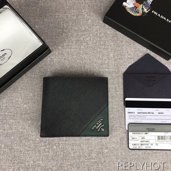 (실사영상) Prada 프라다 사피아노지갑 2M0513 남자지갑 PRADA 4007
