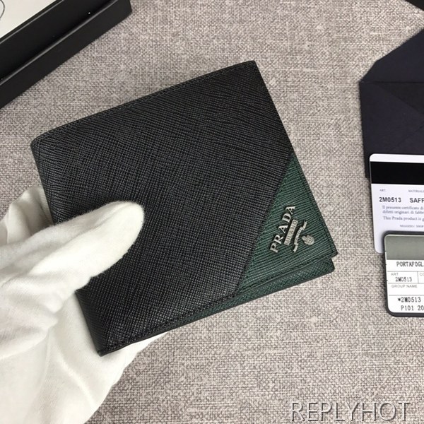(실사영상) Prada 프라다 사피아노지갑 2M0513 남자지갑 PRADA 4007