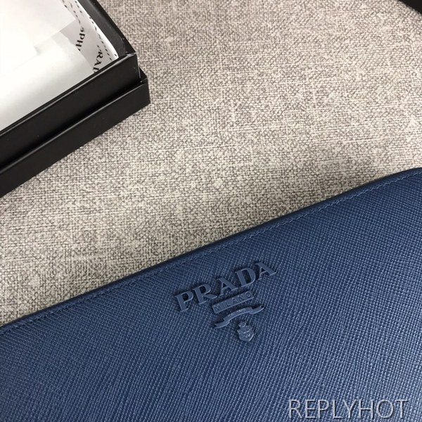 Prada 프라다 1ML506 사피아노 지퍼 장지갑 남여공용지갑 PRADA 4006