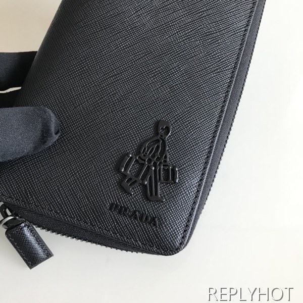 프라다 사피아노 지퍼 장지갑 2M1317 PRADA 남자지갑 pra4073