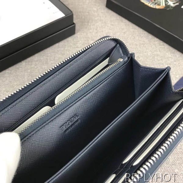 프라다 2ML317 지퍼 장지갑 남자지갑 PRADA 4045