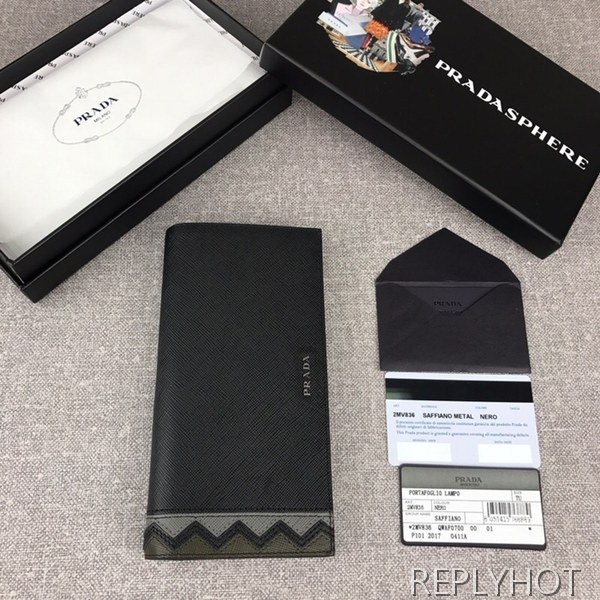 프라다 2Mv836 지퍼 장지갑 남자지갑 PRADA 4040