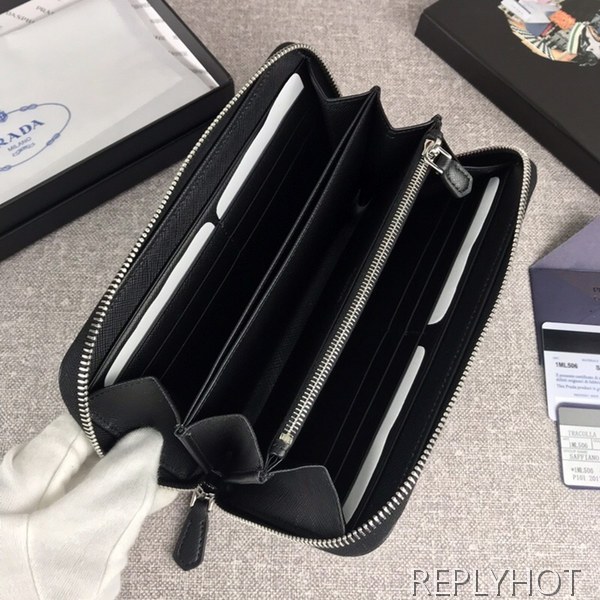 Prada 프라다 1ML506 지퍼 라운드 장지갑 남여공용지갑 PRADA 4033