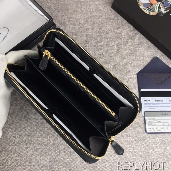Prada 프라다 1ML506 지퍼 라운드 장지갑 남여공용지갑 PRADA 4030