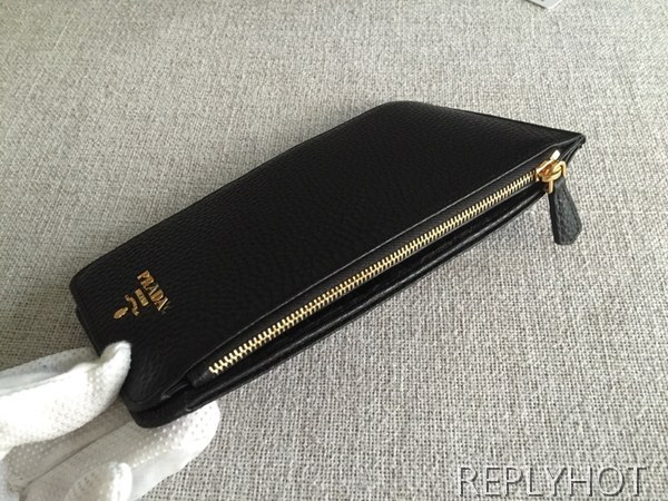 Prada 프라다 장지갑 prada 남여공용카드지갑 (금장)