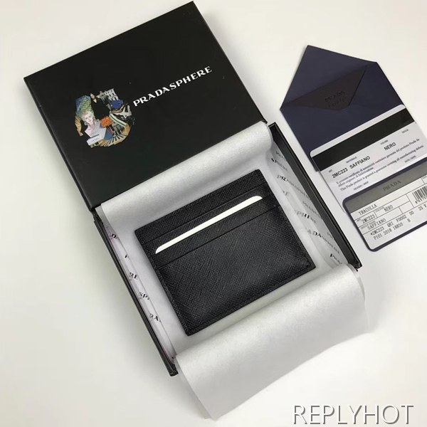 프라다 2020 사피아노 남성용 카드 퍼스,PRAW0159,10CM.블랙,화이트