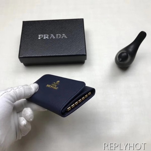 Prada 프라다 남여공용 사피아노 메탈로고 키월렛