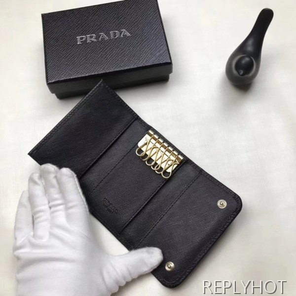 Prada 프라다 남여공용 사피아노 메탈로고 키월렛