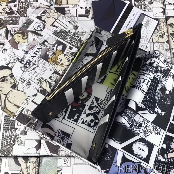 (실사영상) Prada 프라다 프라다 사피아노 남여공용 카드 지갑 5가지 색상