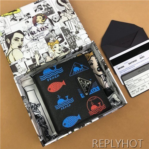 프라다 반지갑 2MO001 신상