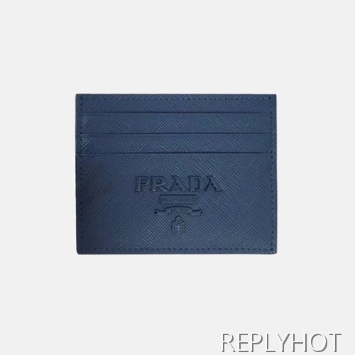 프라다 2020 사피아노 여성용 카드 퍼스 PRAW0177,11.2CM.블루