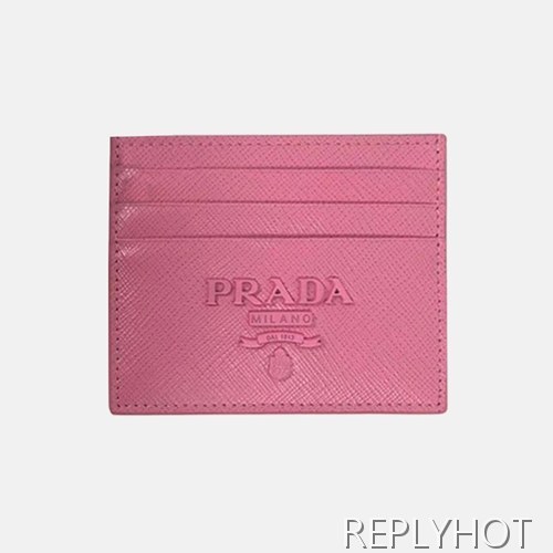 프라다 2020 사피아노 여성용 카드 퍼스 PRAW0176,11.2CM.핑크