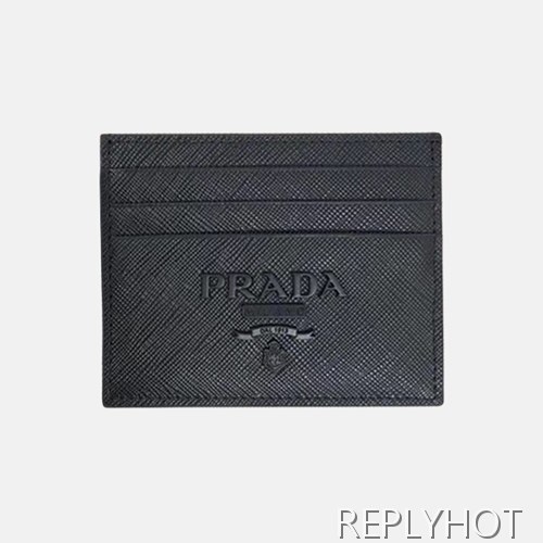 프라다 2020 사피아노 여성용 카드 퍼스 PRAW0174,11.2CM.블랙