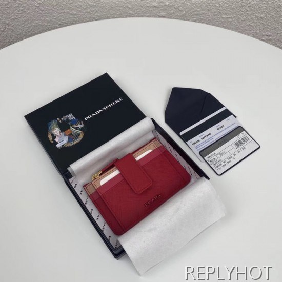 Prada 2020 Saffiano Ladies Card Purse, 1MC038