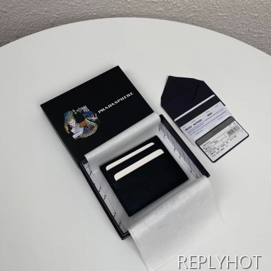 Prada 2020 Saffiano Mens Card Purse, 2MC223