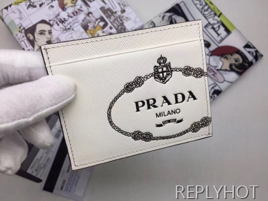 Prada 2020 Saffiano Mens Card Purse, 2MC223