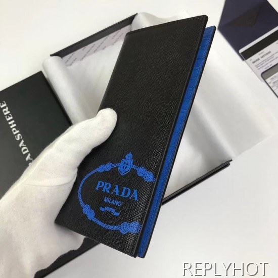 Prada 2020 Saffiano Mens Wallet, 2MV836