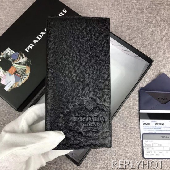 Prada 2020 Saffiano Mens Wallet, 2MV836