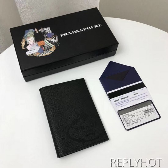 Prada 2020 Saffiano Passport Case , 2MV017