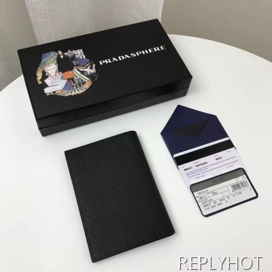 Prada 2020 Saffiano Passport Case , 2MV017