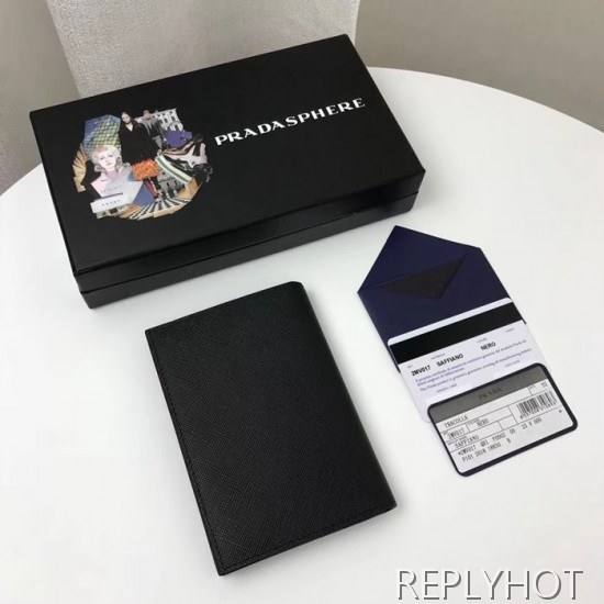 Prada 2020 Saffiano Passport Case , 2MV017