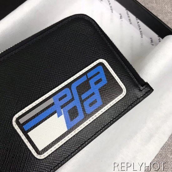 프라다 2020 사피아노 남여공용 카드 퍼스 PRAW0146,13CM.블랙