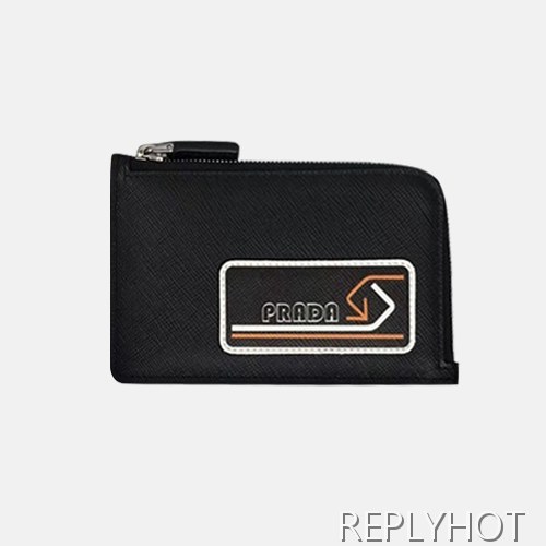 프라다 2020 사피아노 남여공용 카드 퍼스 PRAW0145,13CM.블랙