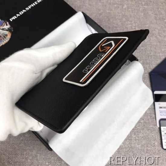 프라다 2020 사피아노 남여공용 카드 퍼스 PRAW0145,13CM.블랙
