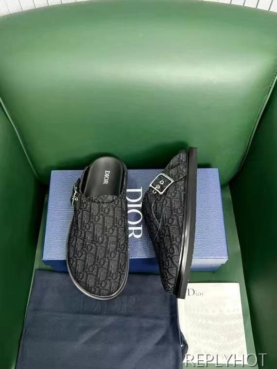 디올 2025 아쿠아 커버 슬리퍼 뮬 샌들 신발