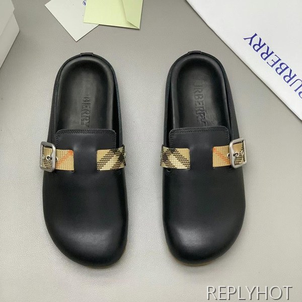 버버리 2025 Urchin Clog 뮬 샌들 슬라이드 슬리퍼