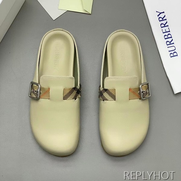 버버리 2025 Urchin Clog 뮬 샌들 슬라이드 슬리퍼
