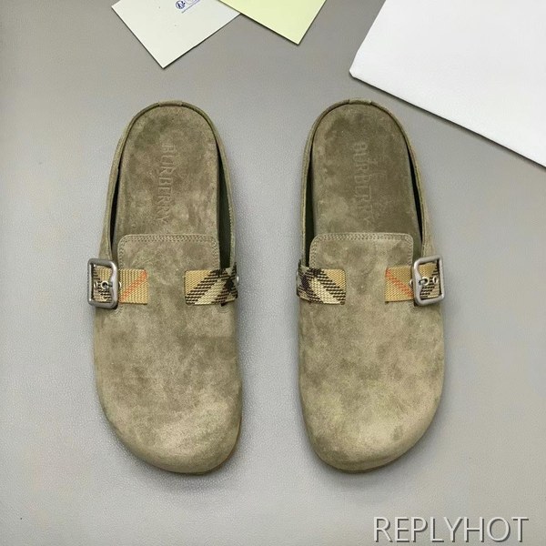 버버리 2025 Urchin Clog 뮬 샌들 슬라이드 슬리퍼