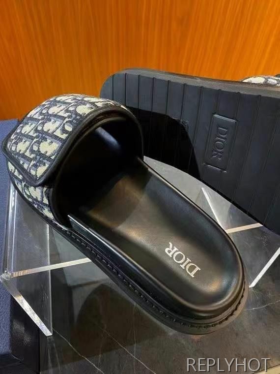 디올 2025 아쿠아 샌들 뮬 슬라이드 슬리퍼