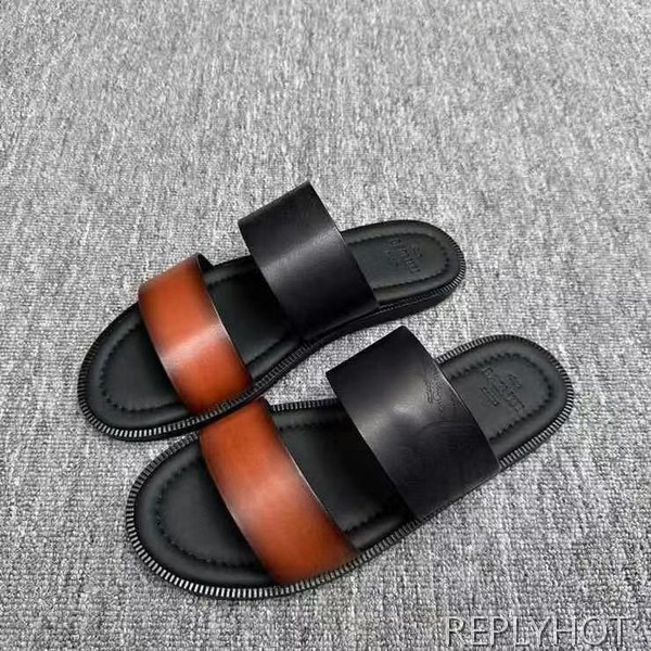 벨루티 2025 투스트랩 스크리토 가죽 샌들 슬리퍼 신발