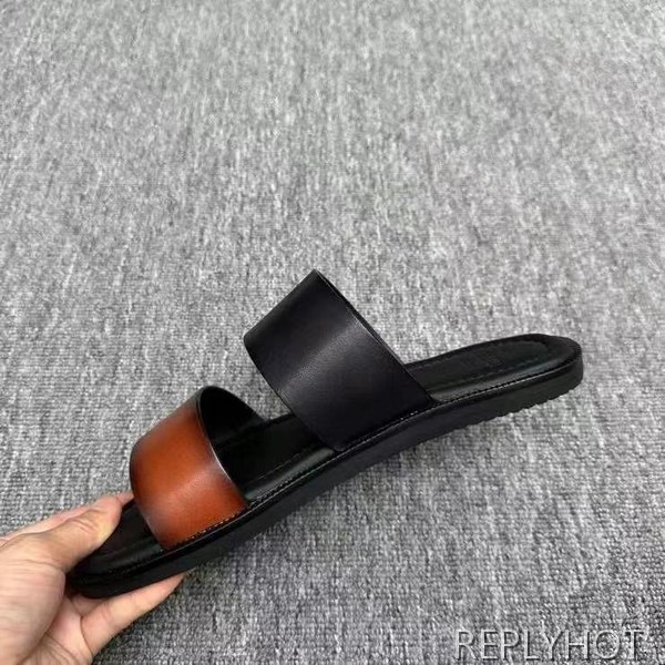 벨루티 2025 투스트랩 스크리토 가죽 샌들 슬리퍼 신발