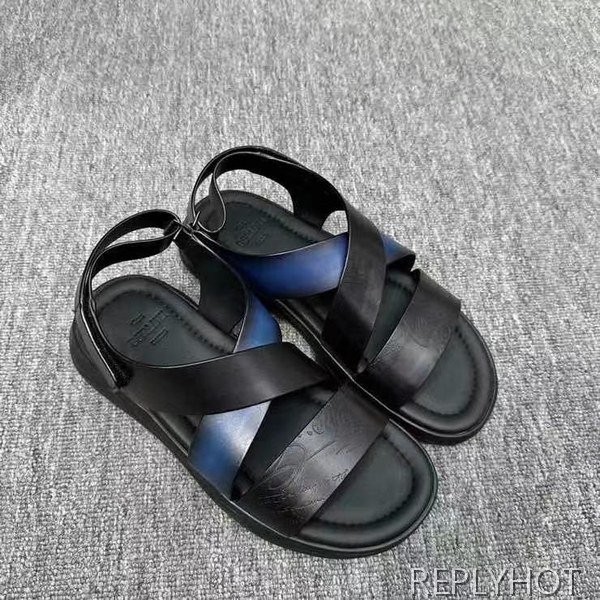 벨루티 2025  쉐도우 레더 샌들  신발