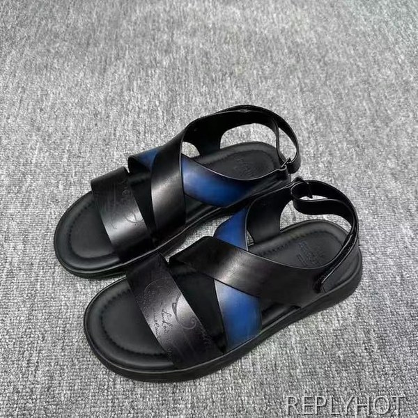 벨루티 2025  쉐도우 레더 샌들  신발