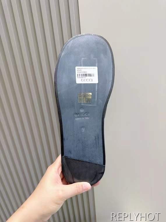 구찌 2025 Lido 레더 슬리퍼 샌들 신발